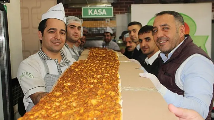 Elazığ'dan Guinness'e aday lahmacun