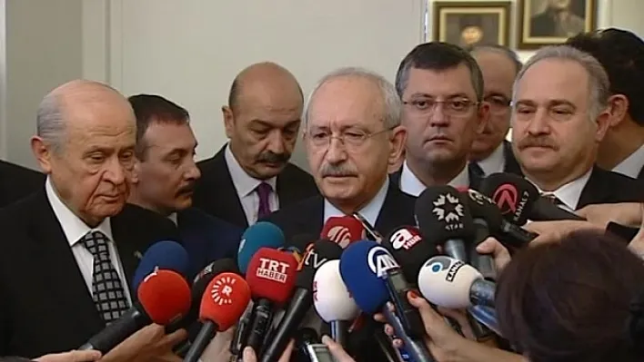 Kılıçdaroğlu-Bahçeli görüşmesi sona erdi