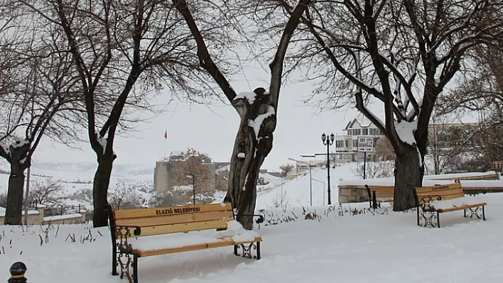 Elazığ'dan kar manzaraları