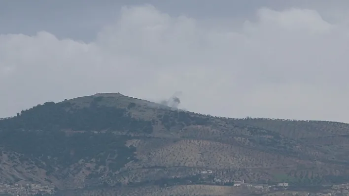 Teröristlerin üzerine bomba yağıyor