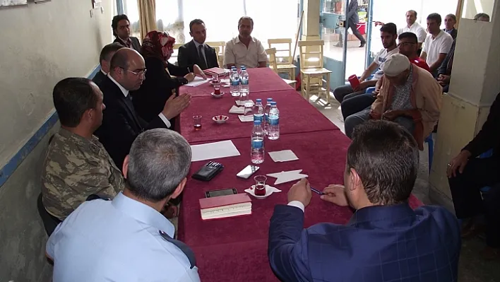 Keban Kaymakamı Baskın, vatandaşlarla buluştu