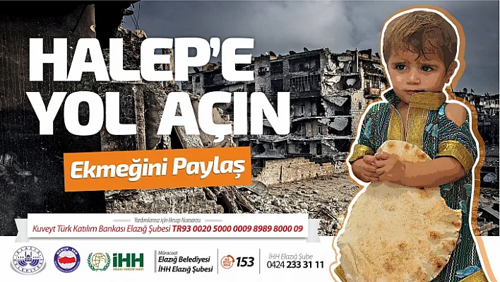 Elazığ ekmeğini kardeş Suriye halkıyla paylaşıyor