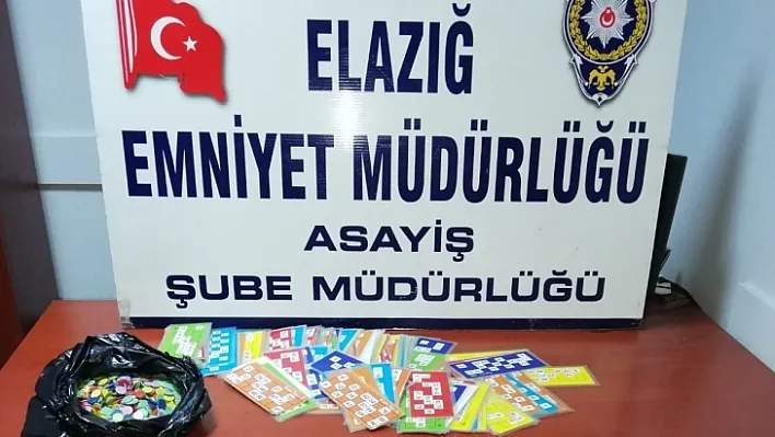 Elazığ'da tombala baskını