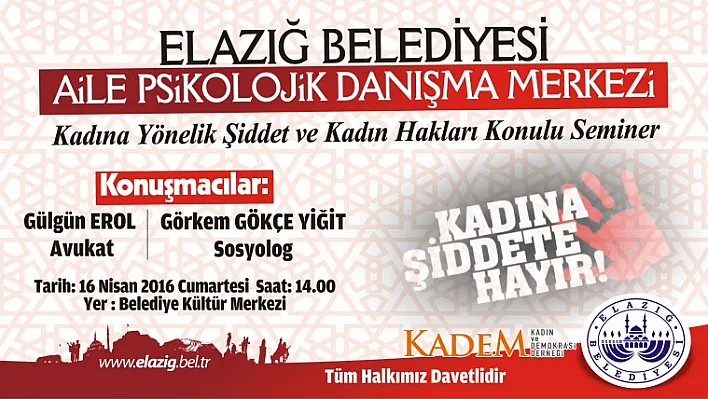 'Kadına Yönelik Şiddet ve Kadın Hakları' semineri