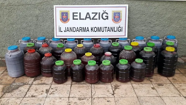 Elazığ'da kaçak şarap ele geçirildi