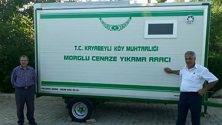 Kayabeyli köyüne morglu cenaze aracı