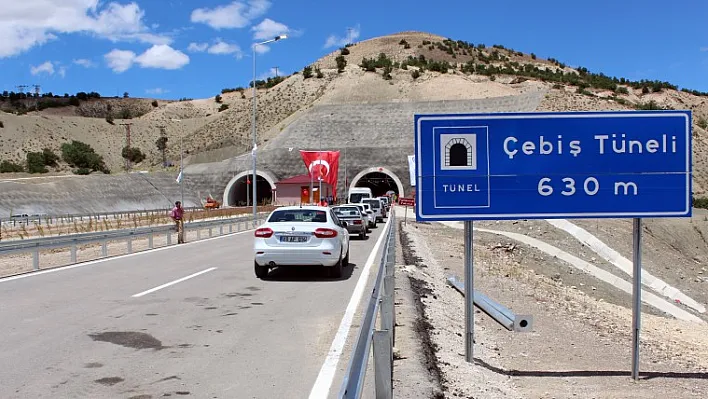 Çebiş Tüneli trafiğe açıldı