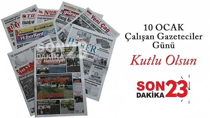 Gazeteciler Günü kutlu olsun
