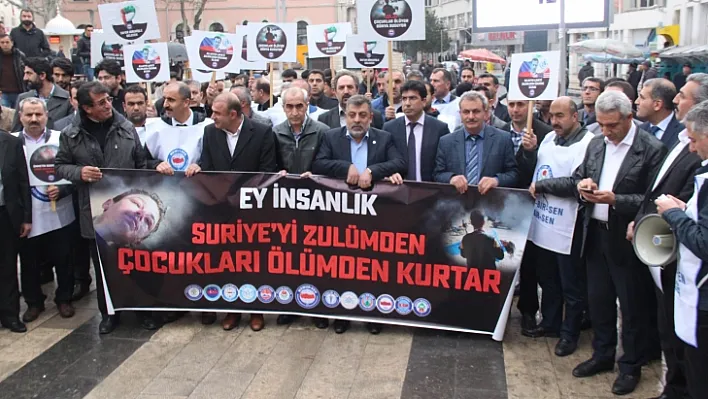 Elazığ'dan Esed'e tepki