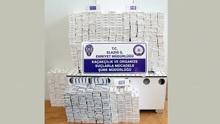 Elazığ'da kaçak sigara operasyonu