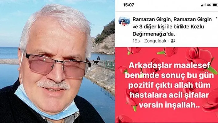 Koronavirüse yakalandığını duyurdu, 10 saat sonra hayatını kaybetti