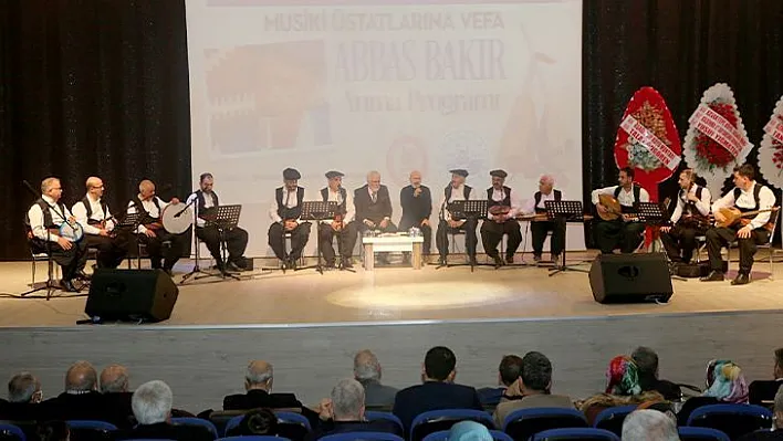 Musiki ustası Abbas Bakır anıldı