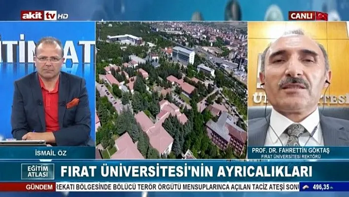 Rektör Göktaş Akit Tv'nin konuğu oldu