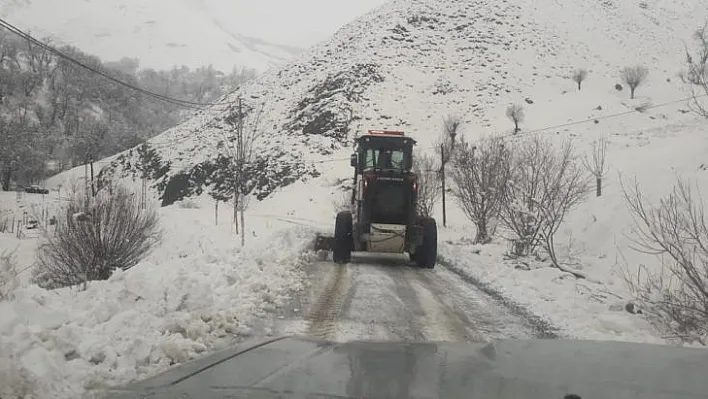 Tunceli'de karla mücadele çalışmaları sürüyor