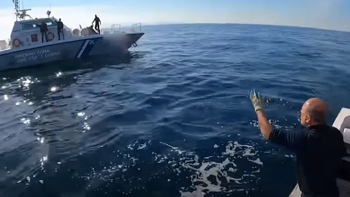 Türk balıkçı, Yunan Sahil Güvenliğine kafa tutarak geri gönderdi