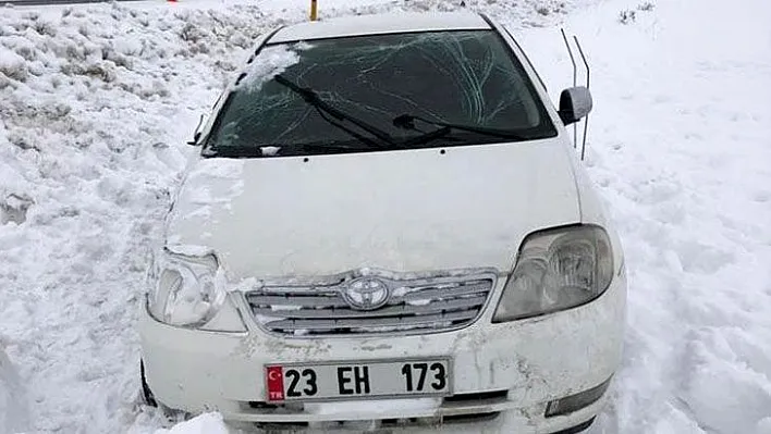 Yoldan çıkan otomobil kara saplandı, yaralılar var...