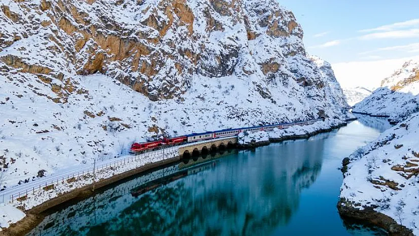 Erzincan'da kartpostallık kış fotoğrafları