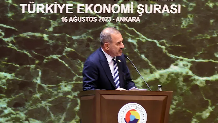 Başkan Alan 'Ekonomi Şurası'nda konuştu