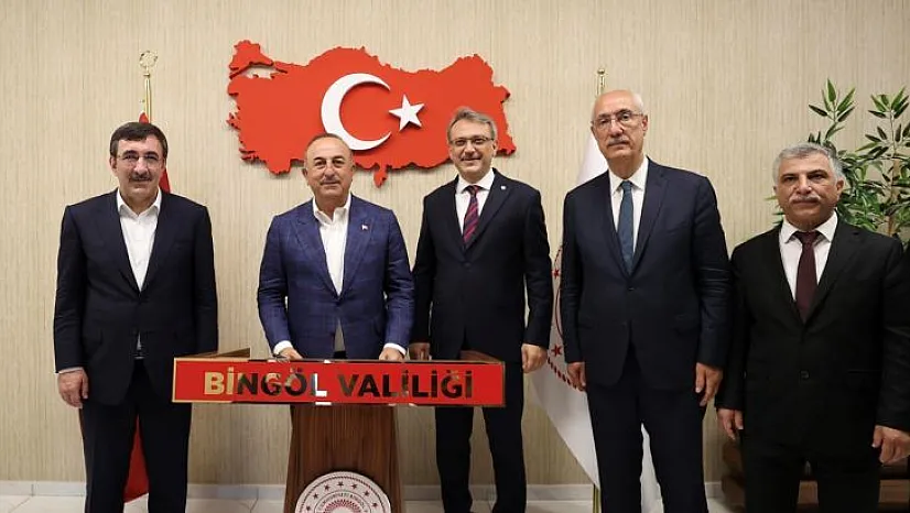 Dışişleri Bakanı Çavuşoğlu Bingöl'de
