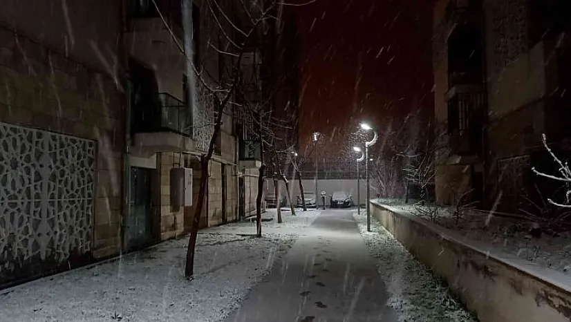 Diyarbakır mart ayında beyaza büründü