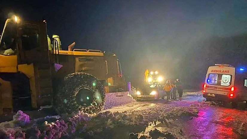 Ekipler hasta vatandaşa ulaşmak için seferber oldu