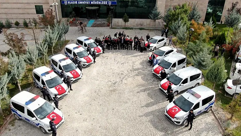 Elazığ'a 18 yeni polis aracı