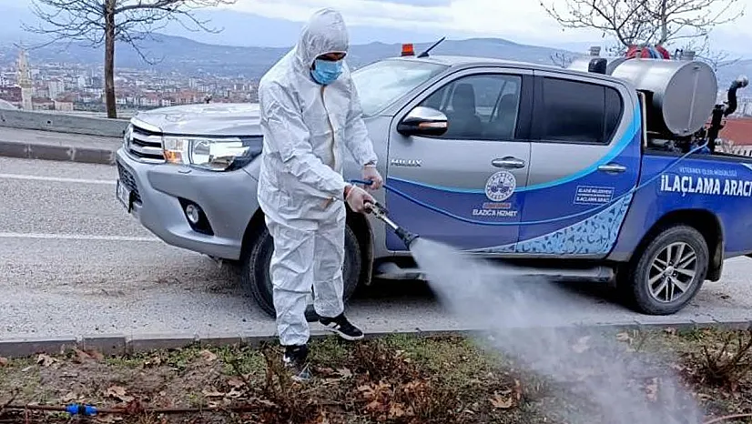 Elazığ'da ilaçlama çalışmaları