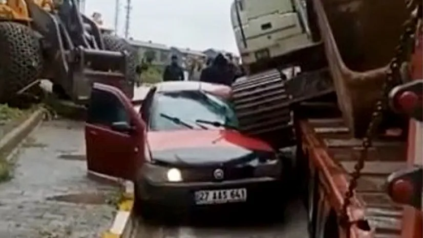 Elazığ'da ilginç kaza
