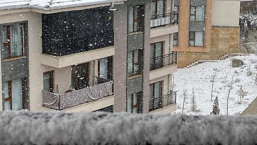Elazığ'da kar yağışı başladı