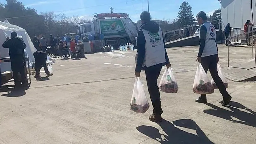 Elazığ'dan Malatya'daki depremzedelere yardım