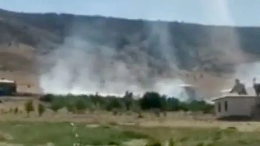 Elazığ Karakoçan'da yangın