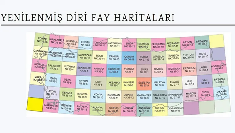 MTA yenilenmiş diri fay haritalarını yayınladı