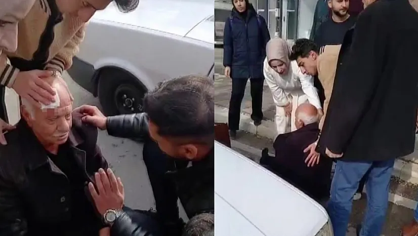 Otomobilin çarptığı yaşlı adam yaralandı