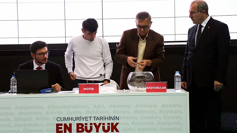 Elazığ'da 'İlk Evim, İlk İş Yerim Projesi' kuraları çekildi