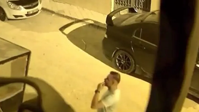 Alarmı duyunca can havliyle kaçtı