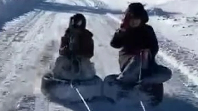 Çocukların eğlencesi kameralara yansıdı