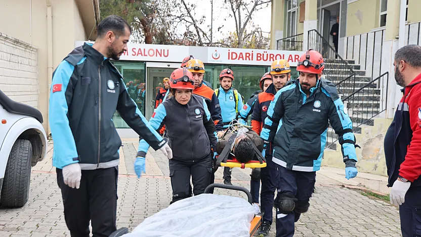 Elazığ'da deprem ve yangın tatbikatı