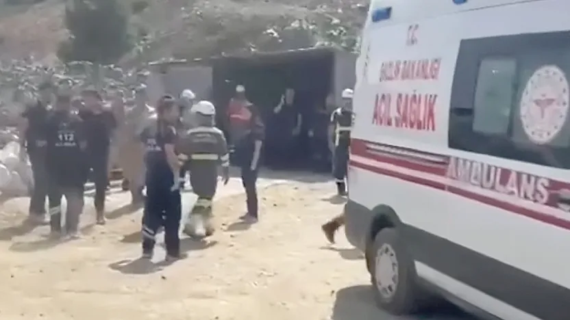 Elazığ'da maden ocağında göçük