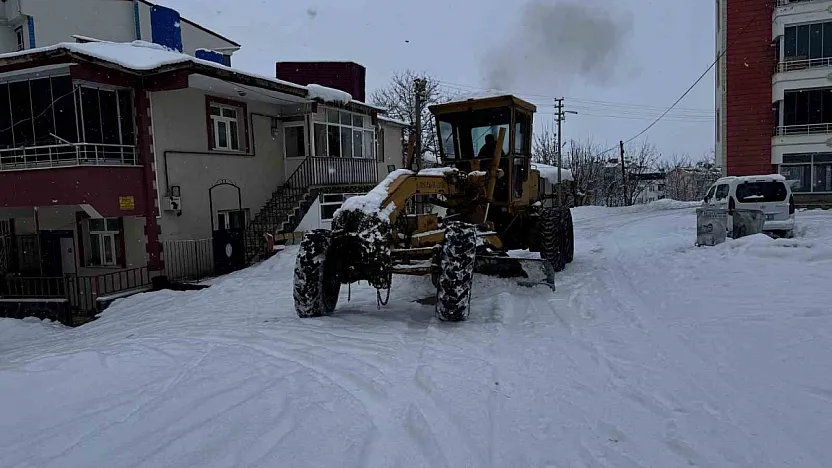 Karakoçan'da karla mücadele