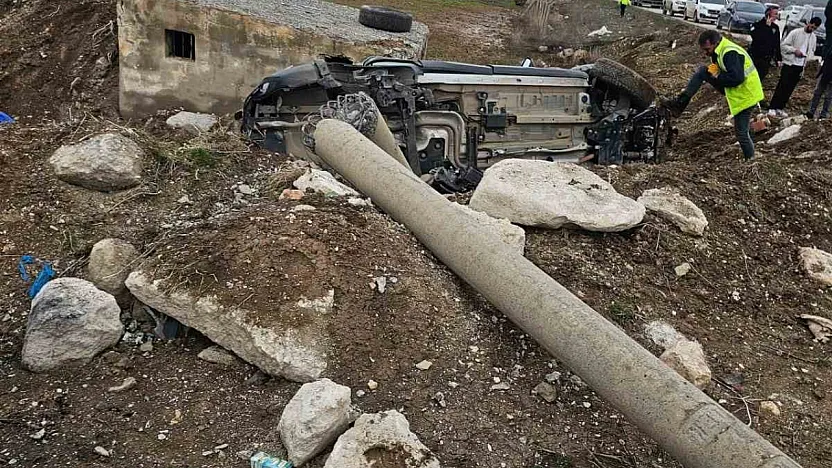 Kovancılar'da korkutan kaza