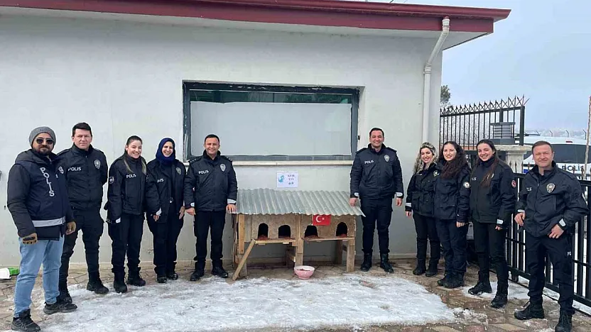 Üşüyen minik dostlara kedi evi